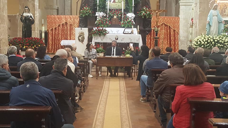 Manuela Ciaccia, Giancarlo Sociali durante la presentazione del libro La Contea dei Marsi