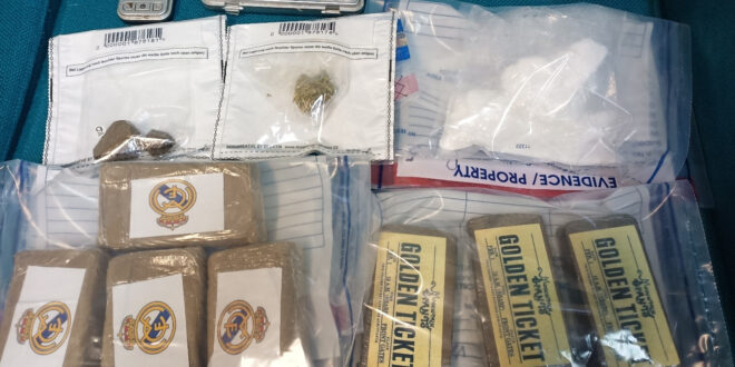 Arrestato dalla Polizia un Uomo a Giulianova Sorpreso con Hashish, Cocaina E Marijuana