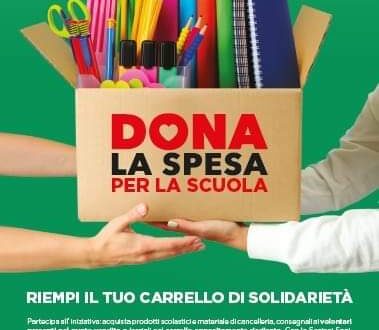 “DONA LA SPESA PER LA SCUOLA. RIEMPI IL TUO CARRELLO DI SOLIDARIETA”